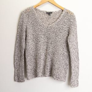 Eileen Fisher Open Weave Knit Long Sleeve Sweater, Size Medium